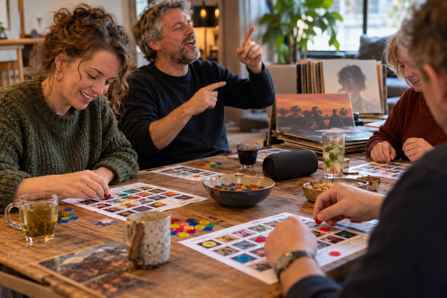 Sfeerbeeld bij Borrel met muziekbingo