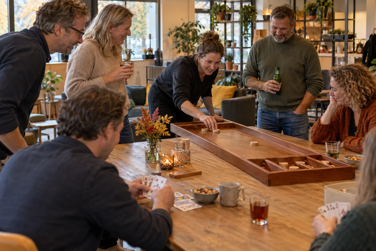 Sfeerbeeld bij Borrel met spelletjescompetitie