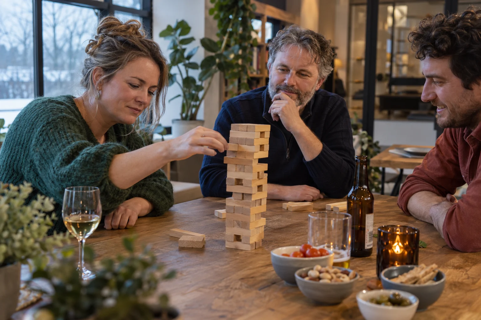 Sfeerbeeld bij Nieuwjaarsborrel met spelletjes