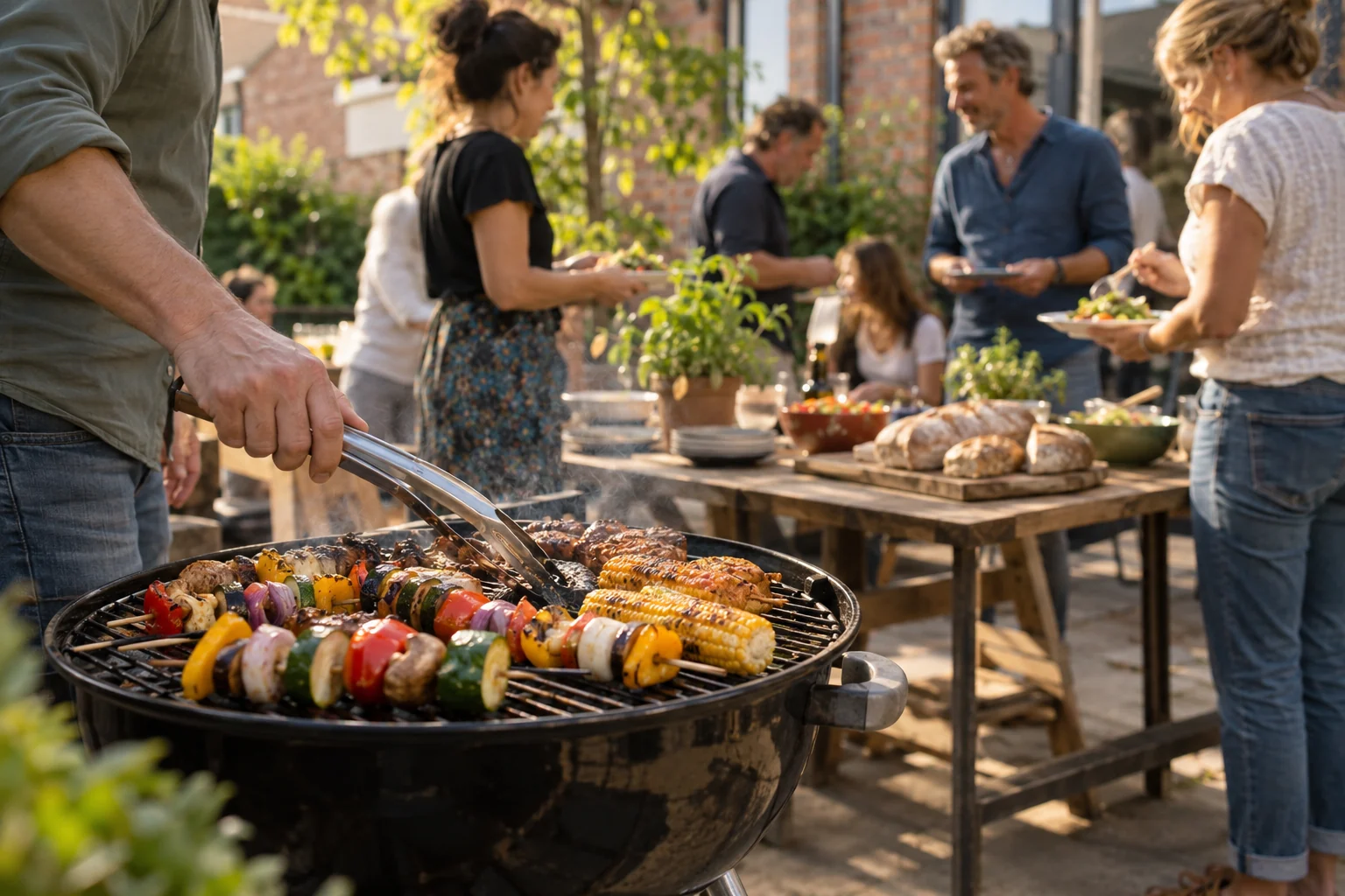 Sfeerbeeld bij Ondernemersbarbecue